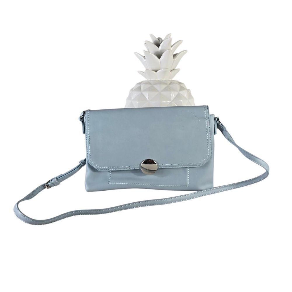 Kaari Blue Elegant Gray Crossbody Bag